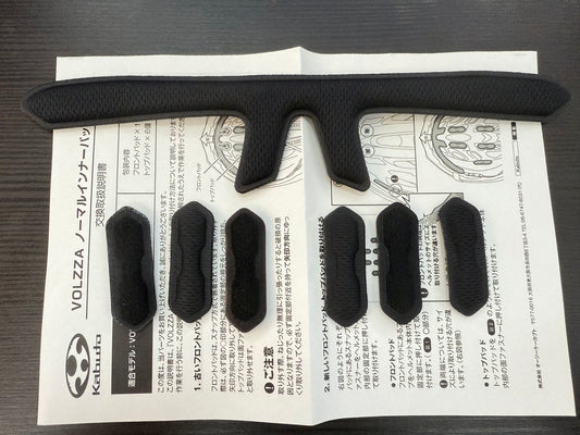 OGK KABUTO VOLZZA 內墊套裝-黑色-7MM