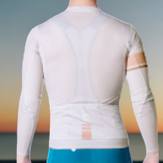 Atlas Men Long Sleeve Jersey JU 184 BU Light Grey 30-38C