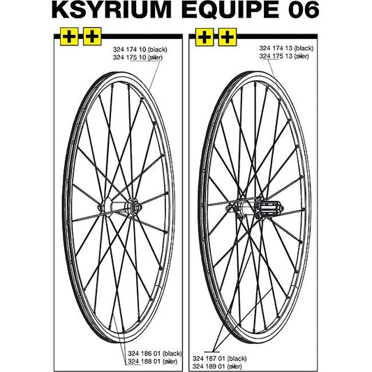 Mavic Ksyrium Equipe Aero Spoke (1Pcs)