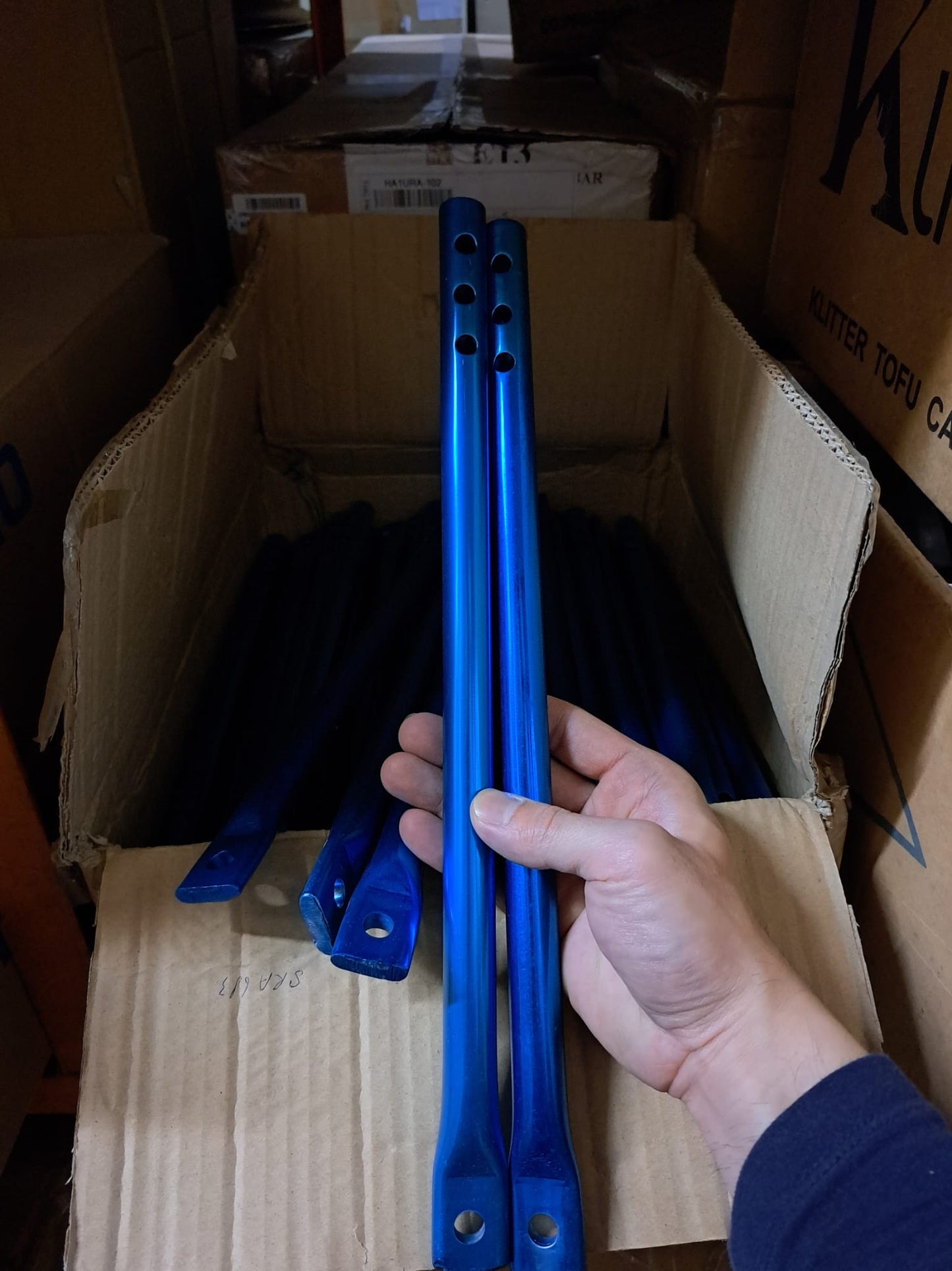 Street Bike BMX Seatpost Blue