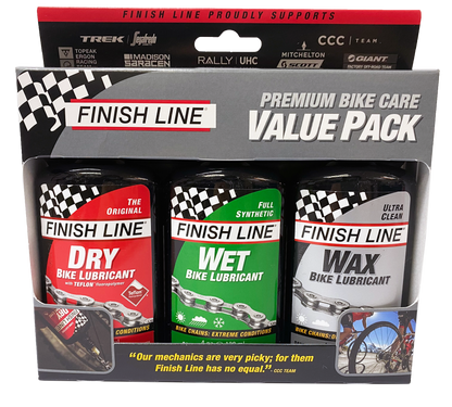 Finishline Premium Bike Care Value 3 Pack