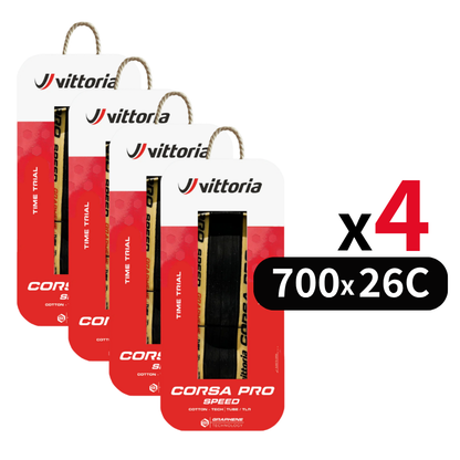 2PC/4PC SET ｜Vittoria Corsa PRO Control Graphene & Silica Tubeless Ready Tire