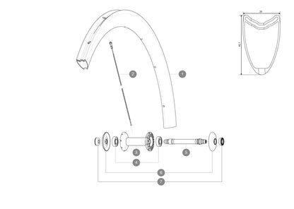 Mavic Cosmic Carbone 40 Tubular Rim