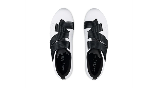 FIZIK TEMPO POWERSTRAP R5 -ROAD SHOES -WHITE/BLACK