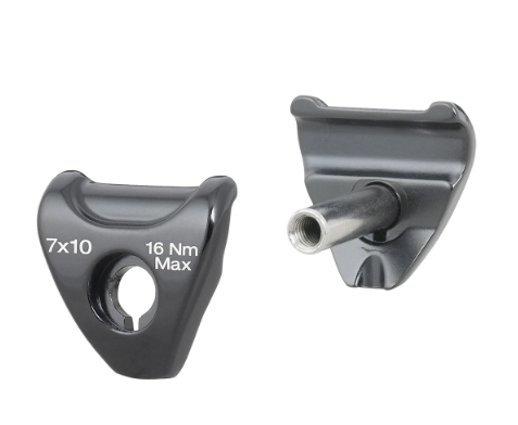 Bontrager Rotary Head Seatpost Saddle Clamp Ears - Black 7x10 mm