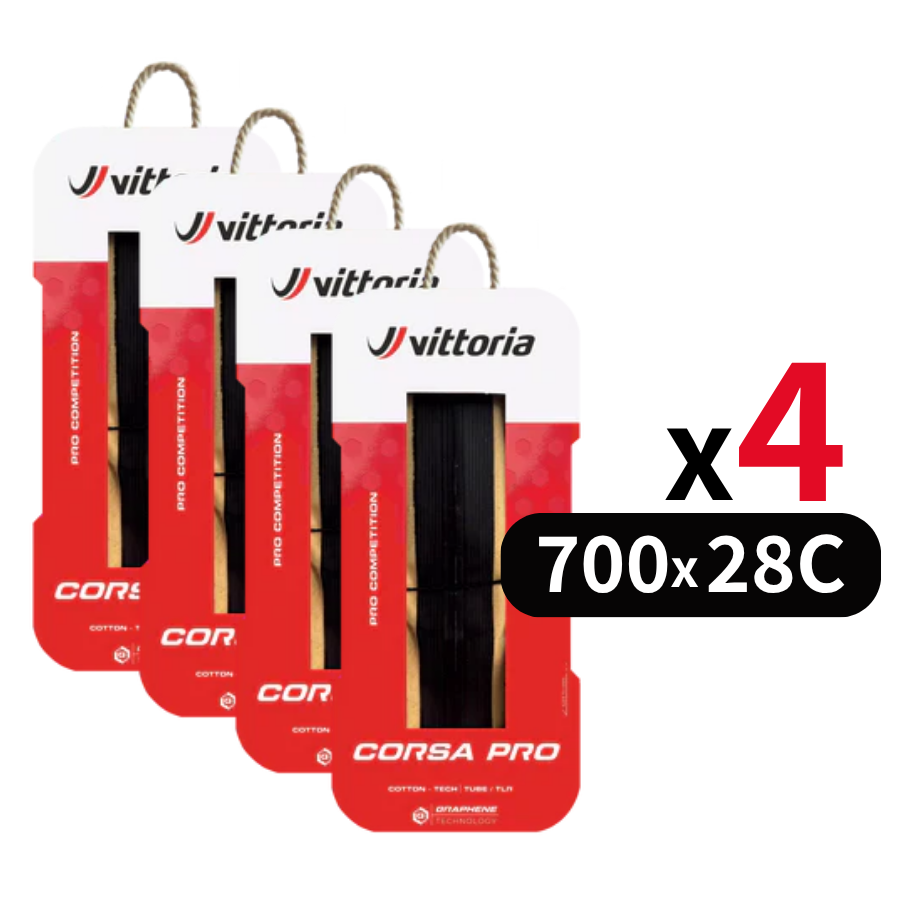 2PC/4PC SET ｜Vittoria Corsa PRO Control Graphene & Silica Tubeless Ready Tire