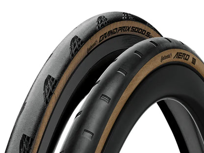 Continental Aero 111 Tubeless Front Tire -700x29C+ GP 5000 S TR Tubeless Rear Tire-700x30C-TdF26