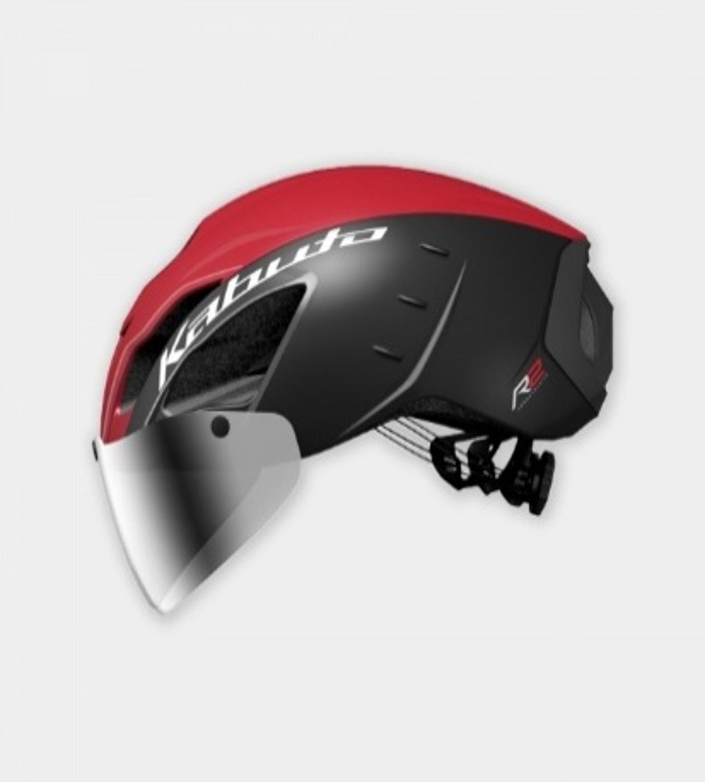 OGK KABUTO AERO-R2 Road Aero Helmet (with AR-5 Silver Mirror Shield)