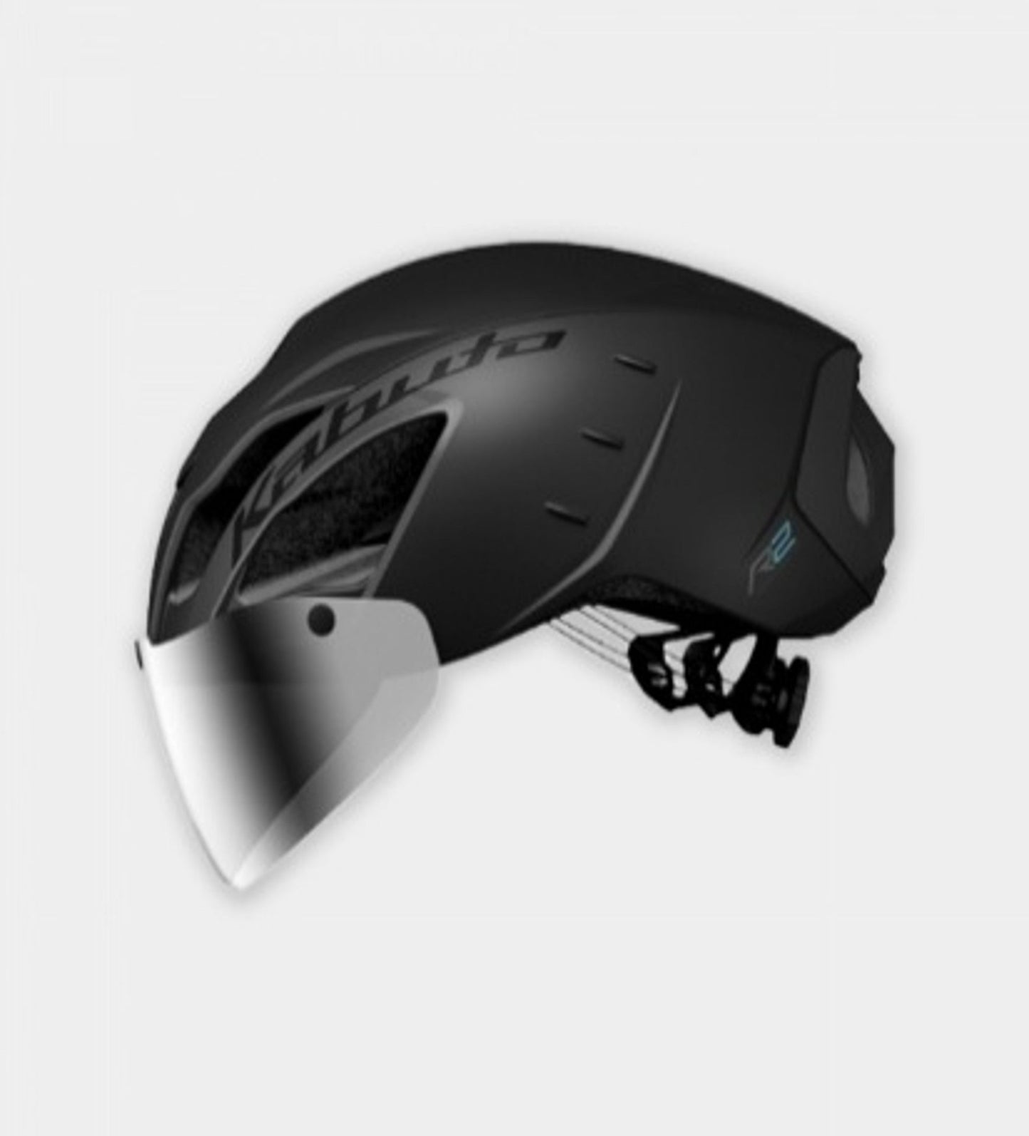 OGK KABUTO AERO-R2 Road Aero Helmet (with AR-5 Silver Mirror Shield)
