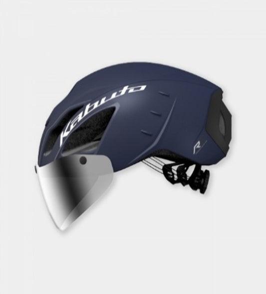 OGK KABUTO AERO-R2 Road Aero Helmet (with AR-5 Silver Mirror Shield)