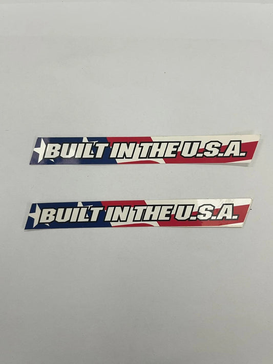 GT BMX Sticker - BUILT IN THE U.S.A. - Old School 90s Bike Decal (2 Pack)