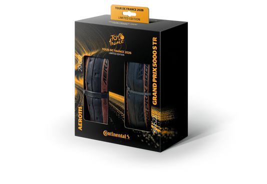 Continental Aero 111 Tubeless Front Tire -700x29C+ GP 5000 S TR Tubeless Rear Tire-700x30C-TdF26