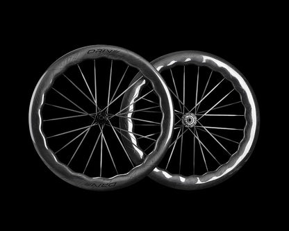 ELITEWHEELS Drive Helix 68D Disc Brake Carbon Wheelset-Carbon Spoke(CS)-HG Black