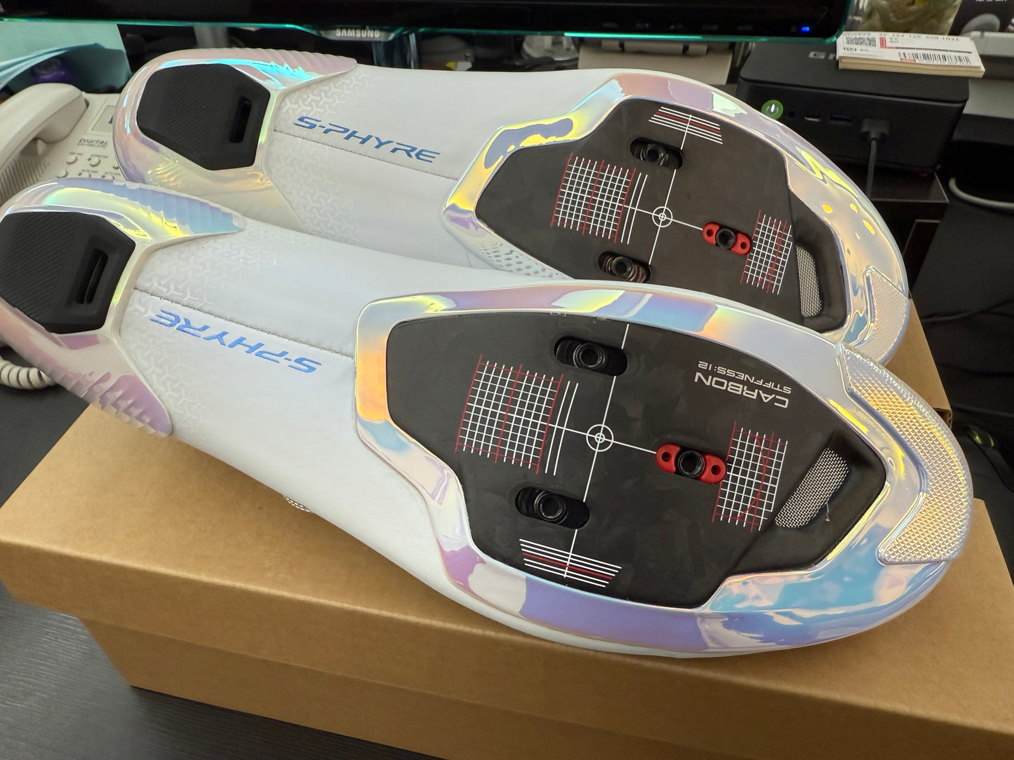 Shimano SH-RC903PWR S-Phyre Road Shoes-Wide-White