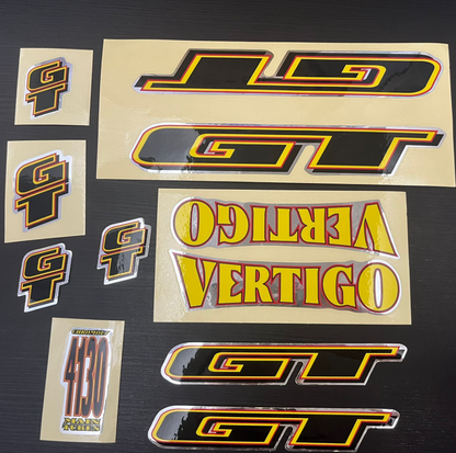 GT BMX Vertigo Vintage Old School 11-piece Sticker Set