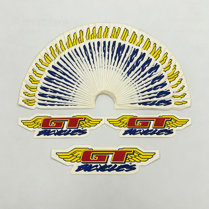 GT BMX Bicycles Wing Sticker Mid School Era Retro Decal Set of 2 - Vintage 1990s
