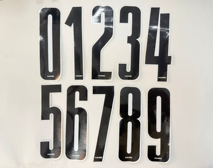 Haro Numbers Zero to Nine Old School BMX Plate Decal