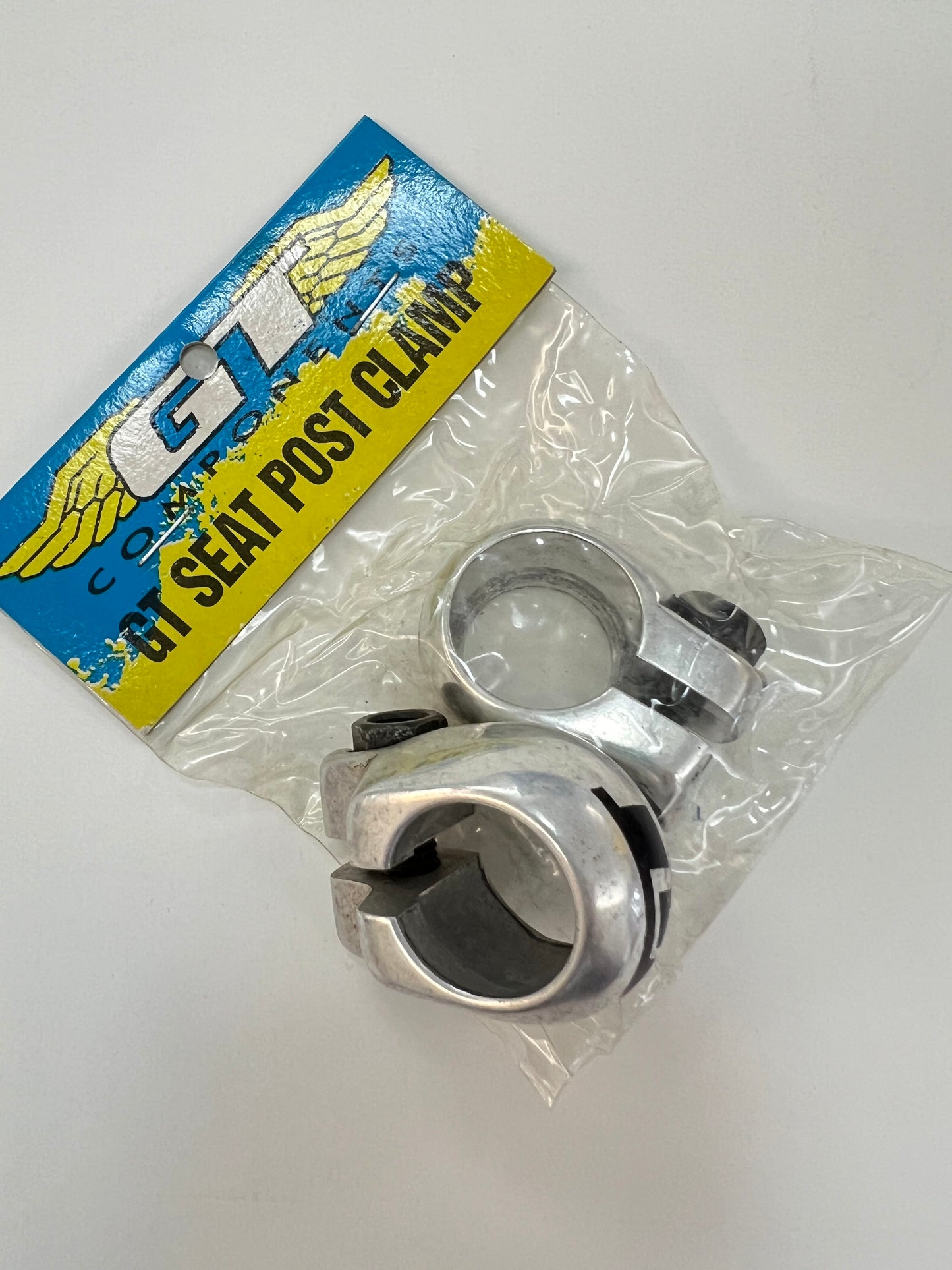 GT BMX Vintage Seat Post Clamp Old School 22.2mm Silver