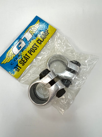 GT BMX Vintage Seat Post Clamp Old School 22.2mm Silver