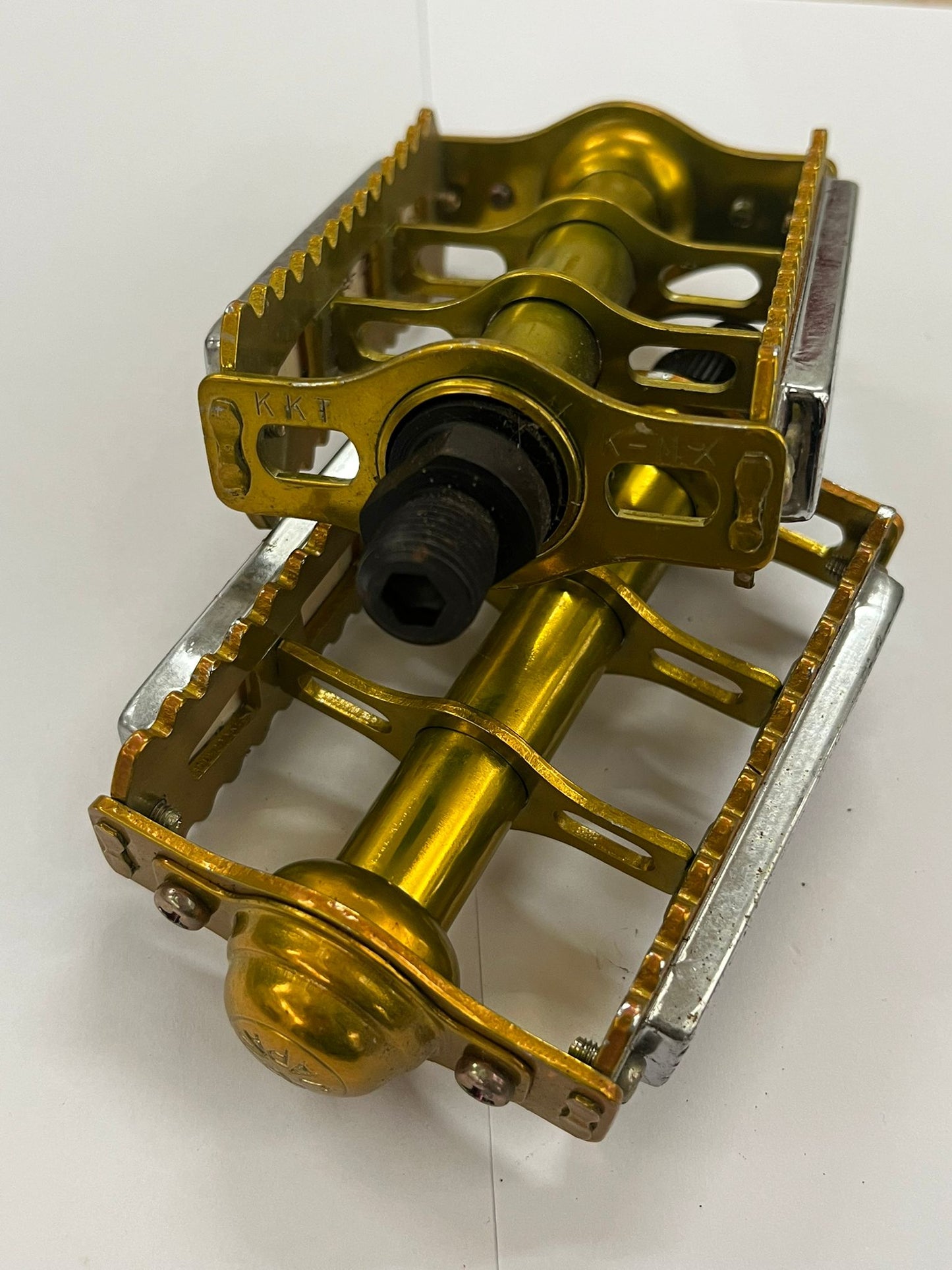 Rare KKT K-MX BMX Japan Old School PEDAL 1/2 20Tooth - Glod