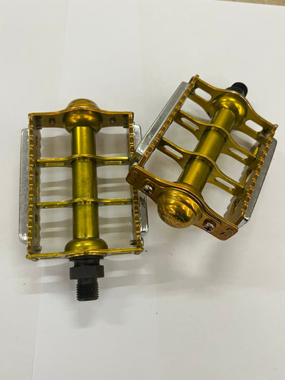 Rare KKT K-MX BMX Japan Old School PEDAL 1/2 20Tooth - Glod