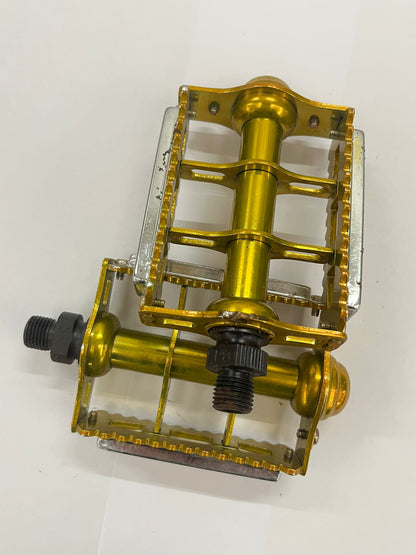 Rare KKT K-MX BMX Japan Old School PEDAL 1/2 20Tooth - Glod