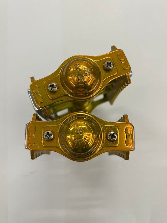 Rare KKT K-MX BMX Japan Old School PEDAL 1/2 20Tooth - Glod