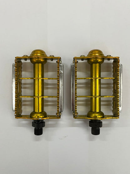 Rare KKT K-MX BMX Japan Old School PEDAL 1/2 20Tooth - Glod