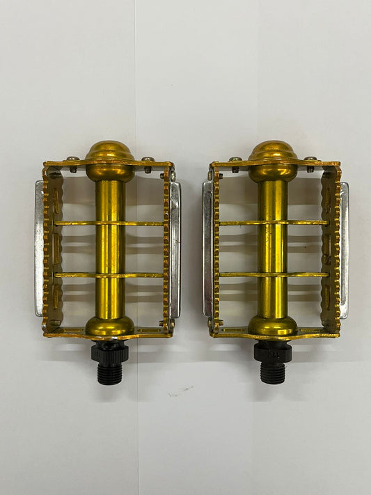 Rare KKT K-MX BMX Japan Old School PEDAL 1/2 20Tooth - Glod