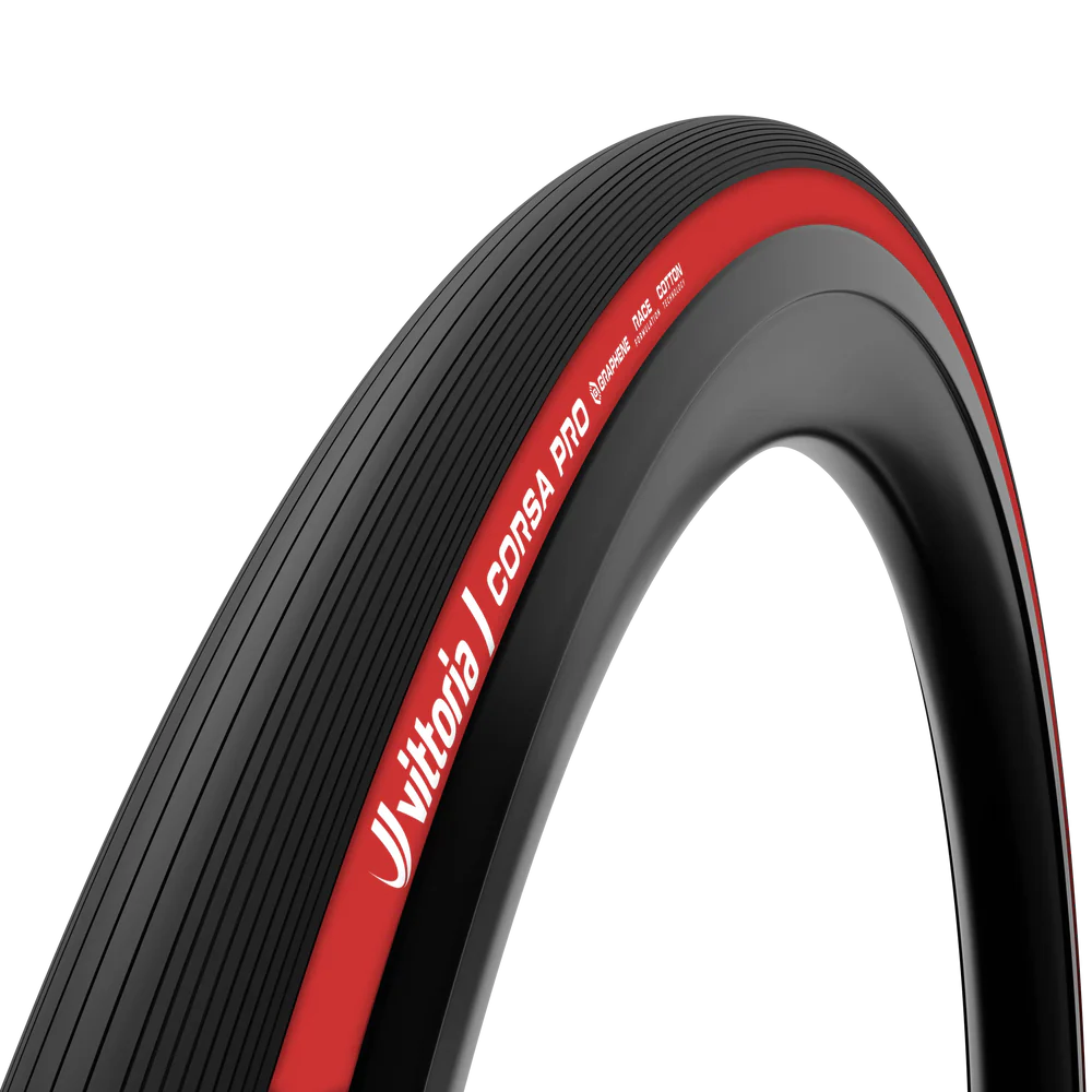 Vittoria Corsa PRO Tubeless Ready Folding Tire Red Edition 700X28C