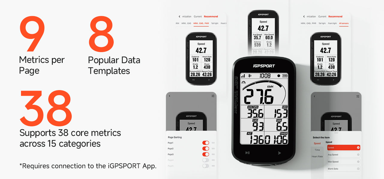 iGPSPORT BSC100Max GPS Cycling Computer 2.8" Screen Lightweight Smart Bike GPS