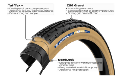 Panaracer GravelKing SK+ Tubeless Folding Tire