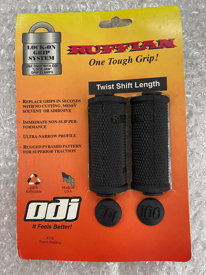 ODI Ruffian Mountain Bike Grips (Replacemen)-Graphite