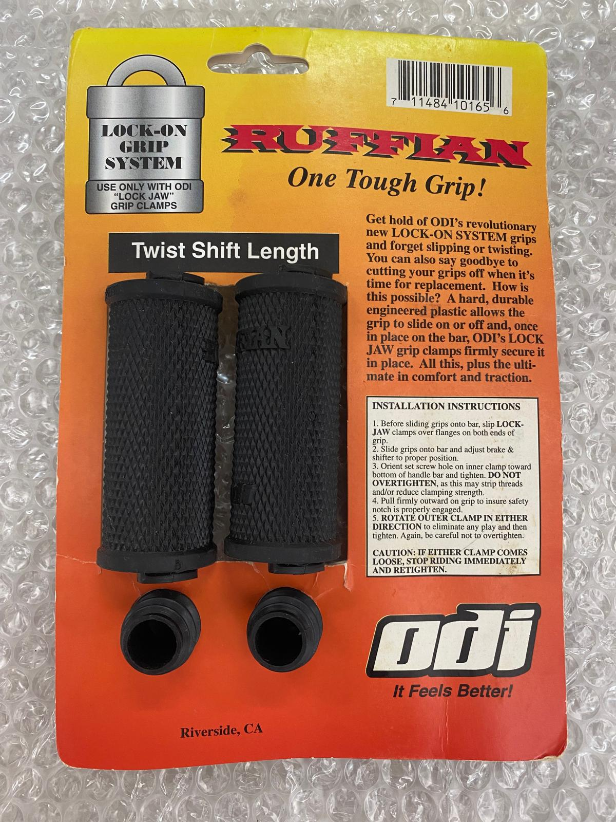 ODI Ruffian Mountain Bike Grips (Replacemen)-Graphite