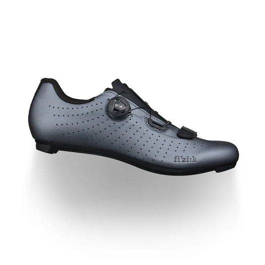 FIZIK TEMPO OVERCURVE R5 -ROAD SHOES -METALLIC GUN METAL -BLACK