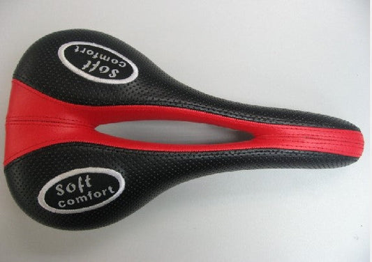 ソフトコンフォートサドル~BK/RD