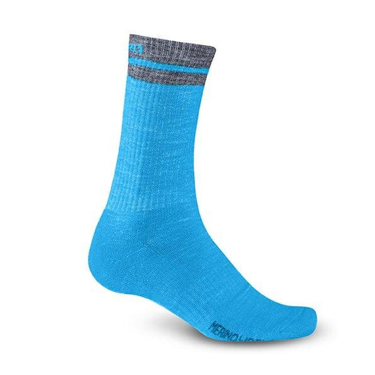 Giro2015 Winter Merino Wool Sock-BLU JWL/GRY-M