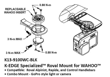 K-Edge Wahoo Specialized Roval Combo Mount