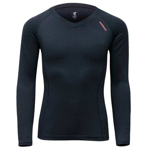 Atlas Winter Unisex Thermal Tight-Fit Long Sleeve Warm Top-TBL-1004-B-Black