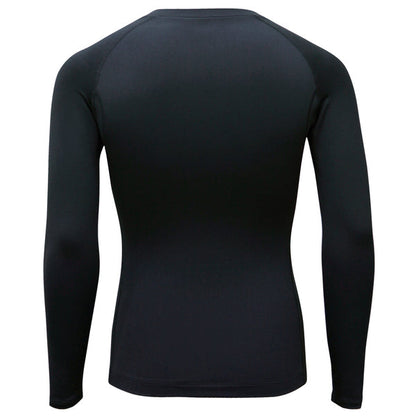 Atlas Winter Unisex Thermal Tight-Fit Long Sleeve Warm Top-TBL-1004-B-Black